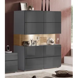 OTTO home Toledo 121,5 x 152,5 x 37 cm Schwarz