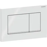 Geberit Sigma20 Betätigungsplatte, für 2-Mengen-Spülung, rechteckig, 115.883.KJ.1, Farbe: weiß / hochglanzverchromt