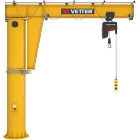 Vetter Säulenschwenkkran MEISTER Verbundanker-System Elektrokettenzug 250kg, 3,0m