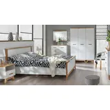 Xlmoebel Komplettschlafzimmer 7-teiliges Schlafzimmer-Ensemble mit vollständigen Schlafmöbeln, (Schlafzimmer), Hergestellt in Europa weiß