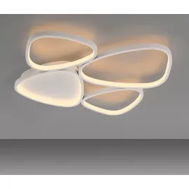 Schöner Wohnen Pebbles 1x LED-Board 35,5W rund oval weiß