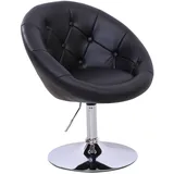 Svita HAVANNA Sessel Lounge Clubsessel Barhocker Drehsessel Retro Schwarz