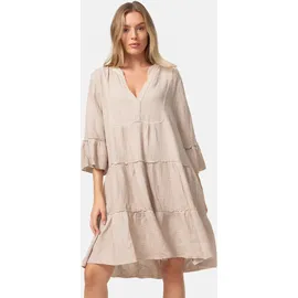 pm selected Sommerkleid Minikleid Rüschen Beige Einheitsgröße