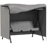 Schutzhülle Für Hollywoodschaukel, Reißfest, Wasserdicht, Staubdicht, Polyester, 177 X 114 X 152 Cm, Grau