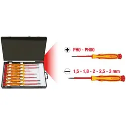KS Tools Isolierter Präzisions-Schraubendreher-Satz, 7-teilig