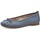 Jana Damen Ballerinas Elegant Vegan, Blau (Denim), 42 EU