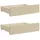 vidaXL Tagesbett Ausziehbar mit Schubladen Creme 100x200 cm Stoff