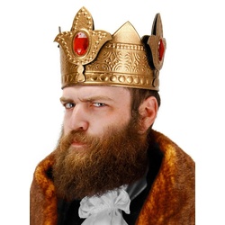 Elope Kostüm Goldkrone König, Märchenhafte Kopfbedeckung für gekrönte Häupter