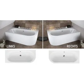 Besco Avita Eckbadewanne 180 x 80 cm (80 x 56 x 42 cm)