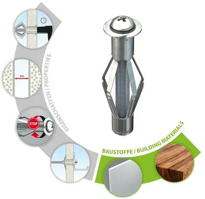 Preisvergleich Produktbild TOX Metall-Hohlraumdübel Acrobat M4x32 mm