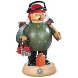 Räucherfigur Räuchermann mittelgroß Waldarbeiter mit Motorsäge (BxH):11x17cm NEU
