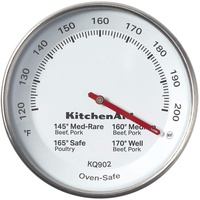 KitchenAid Fleischthermometer für In-Ofen Gebrauch, Drahtlose Thermometer mit Zifferblatt, geeignet für BBQs und Öfen, 49°C bis 93°C/120°F bis 200°F