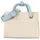 Valentino Alexia Summer Shopper Polyurethan Beige/Blue/White