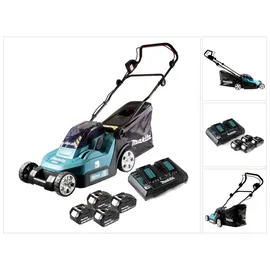 Makita DLM 382PM4 inkl. 4 x 4,0 Ah Akku + Doppelladegerät