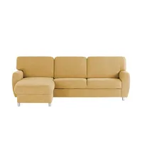 Ecksofa  Valencia ¦ gelb ¦ Maße (cm): B: 263 H: 90 T: 173.0