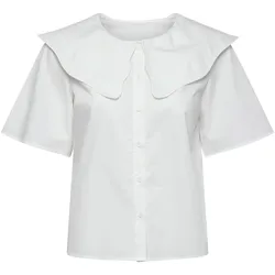 Tchibo - Bluse mit Kragen - Damen - Gr. 36 - weiß