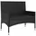 vidaXL Gartenbank 93 x 52 x 85 cm Schwarz