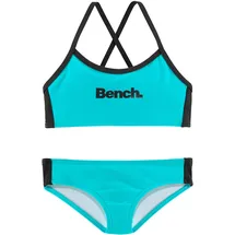 BENCH Bustier-Bikini Türkis/Schwarz 122/128