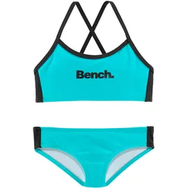 BENCH Bustier-Bikini Türkis/Schwarz 122/128