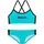 BENCH Bustier-Bikini Türkis/Schwarz 122/128