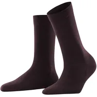 Falke Damen Socken Softmerino W SO Wolle Baumwolle einfarbig 1 Paar, Rot (Barolo