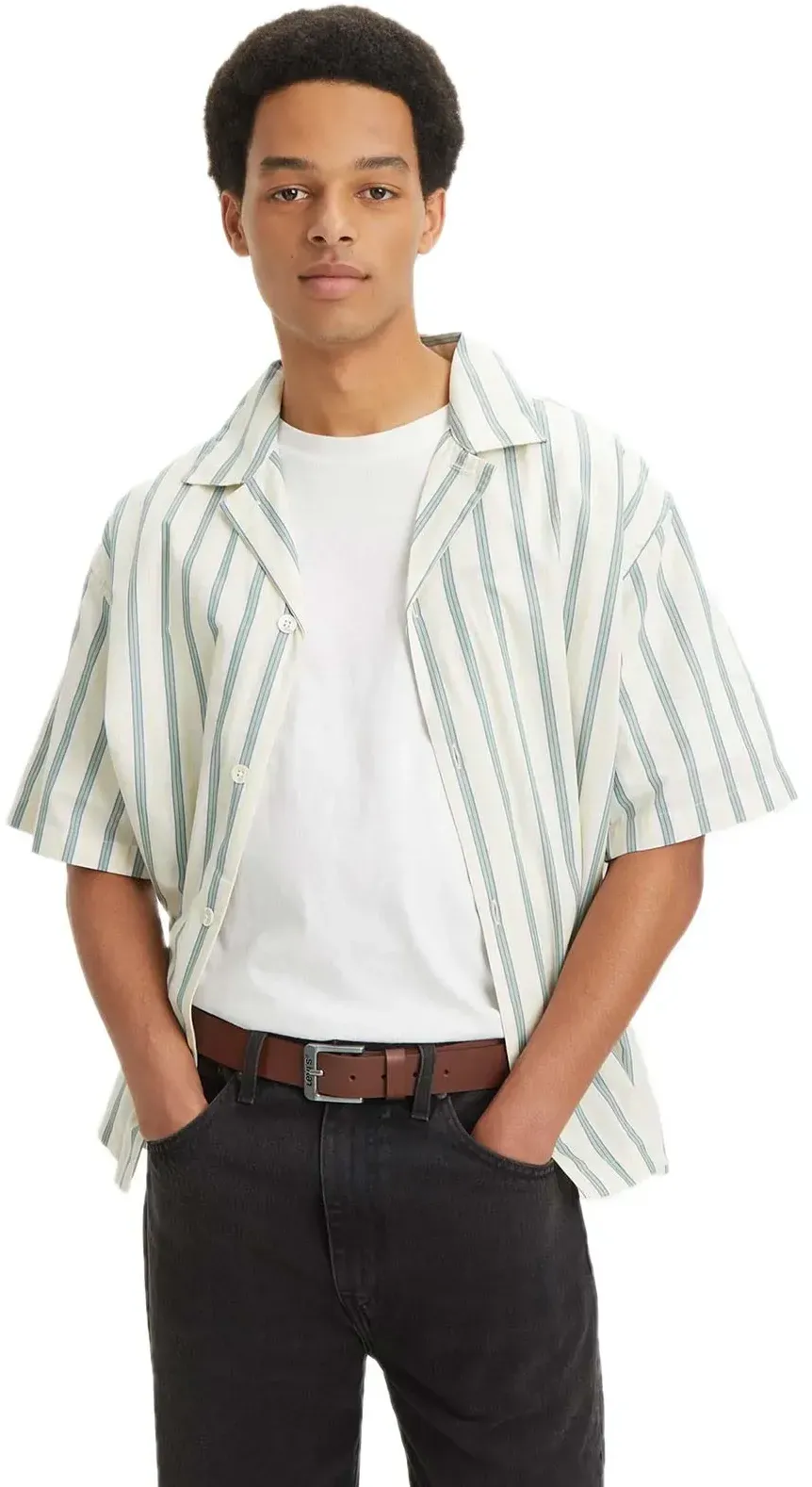Levis Herren-Gürtel Free in Braun-80