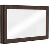 MCW Spiegel MCW-P42, Wandspiegel Garderobenspiegel Flurspiegel, MDF Glas 80x120x10cm ~ Walnuss-Optik