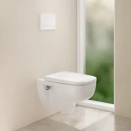 Geberit Renova Plan Wand-Tiefspül-WC mit WC-Sitz Weiß