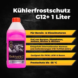Exklusiv Chemie G12+ Kühlerfrostschutz Pink 1 St. 1 l