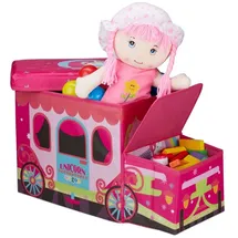 Relaxdays Sitzbox »Unicorn« pink
