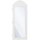 ML-Design Schmuckschrank mit Spiegel 95x35x9 cm Weiß,
