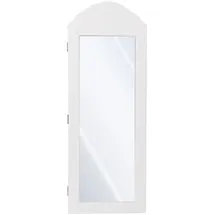 ML-Design Schmuckschrank mit Spiegel 95x35x9 cm Weiß,