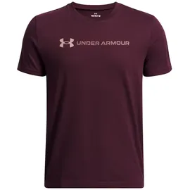 Under Armour Logo Wordmark Jungen T-Shirt, braun - YMD