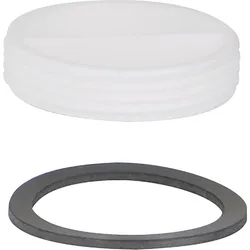 Verschlussstopfen (Ausführung: Verschlussstopfen aus Kunststoff weiß DN 40 1 1/2'' AG)