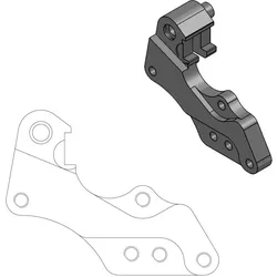 Bremssatteladapter 298mm Moto Master YZF 1998 - 2006 / WRF 1998 - 2016
