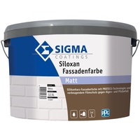 SIGMA Siloxan Fassadenfarbe Weiß A+F 12,5L - hoch schmutzabweisend (12,84 €/L)