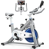 MettleMatic Heimtrainer Fahrrad für die Ganze Familie Konzipiert, Magnetische Ergometer Hometrainer Fahrrad mit 300 WATT Drehmoment, Große Tablet-Halter, Belastbarkeit 150 kg