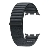 Samsung Fabric Band (M/L) für die Galaxy Watch8 | Watch8 Classic, Uhrenarmband, Original Zubehör, Stoffband, Klettverschluss, Flexible Armbandlänge, Graphite