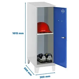 Simonrack Metallschrank 101,5 x 30,0 x 50,0 cm Grau/Blau