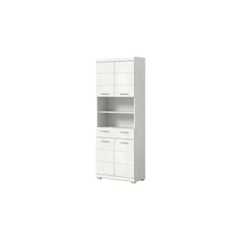 xonox.home Hochschrank 74 cm x 191 cm x 31 cm Front Weiß Hochglanz FSC®