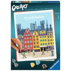 RAVENSBURGER 23520 Malen nach Zahlen Colourful Stockholm