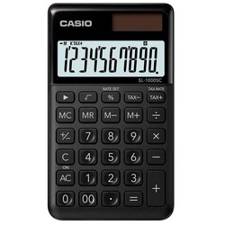 CASIO Taschenrechner SL-1000SC-BK stylischer Taschenrechner Batterie/Solar