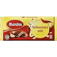 Marabou Schweitzernot - Milchschokolade Mit Haselnüssen 200G - Packung mit 2