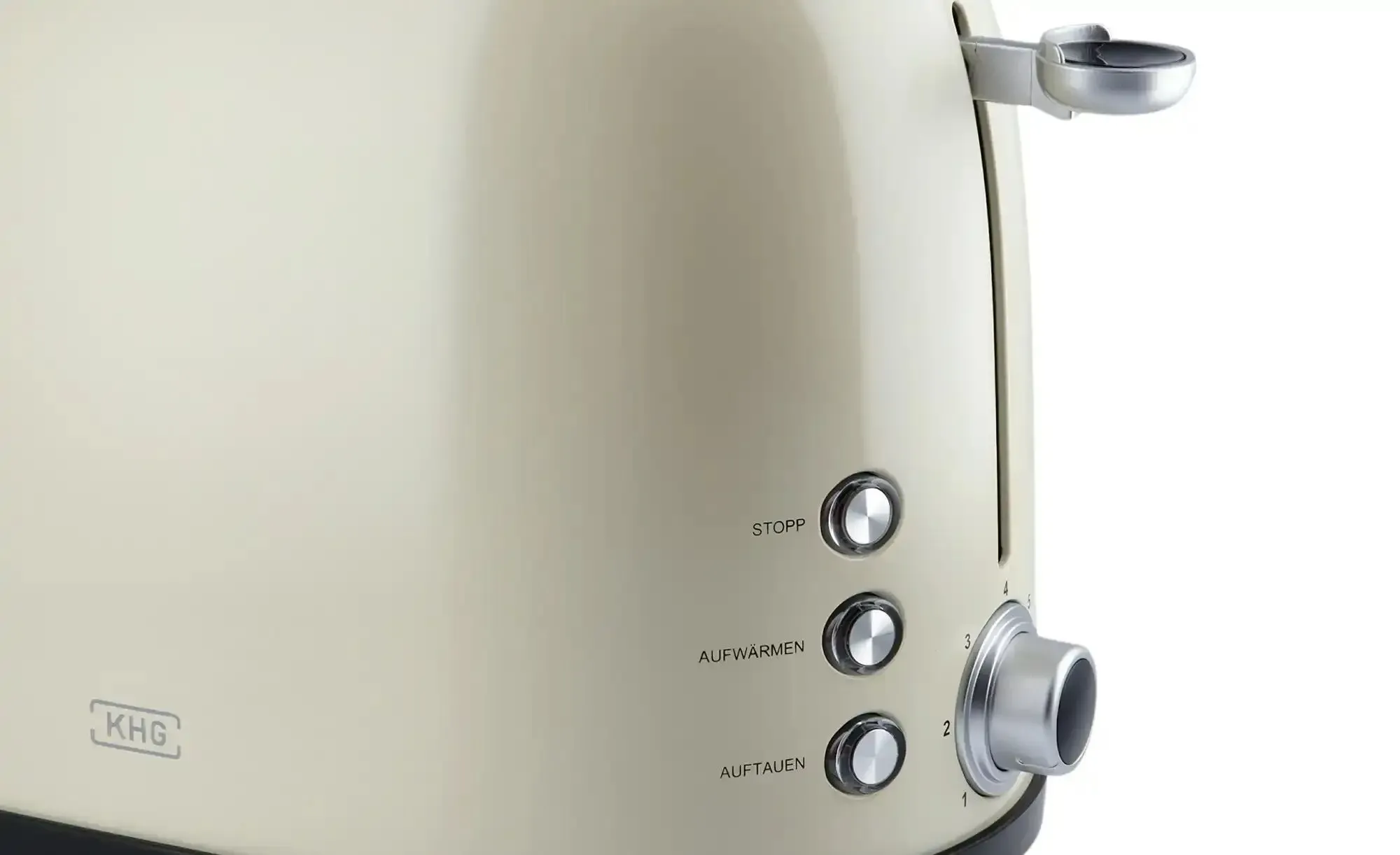 KHG Toaster  TO-858 CE , creme , Kunststoff,Edelstahl , Maße (cm): B: 31 H: 20 T: 18.0