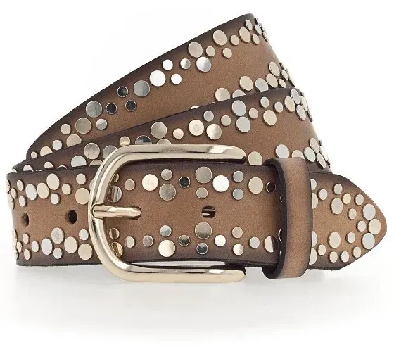 Vanzetti Nietengürtel Leder 75 cm braun