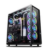 Thermaltake Core P8 TG | E-ATX-PC-Gehäuse | 3 x gehärtetes 4mm Glasseitenteil | Wall Mount | schwarz