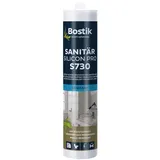 Bostik S730 Sanitär Silikon Pro Pergamon – Hochwertiges Acetat Sanitärsilicon mit Schutzeffekt, Lösemittelfrei, Alterungs- und Witterungsbeständig, Geeignet für Innen- und Außenbereich, 300ml