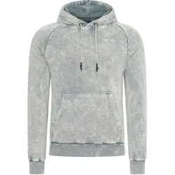 Kapuzensweatshirt RUSTY NEAL, Herren, Gr. XXXL, grau, 100% Baumwolle, unifarben, casual, ohne Ausschnitt, Sweatshirts, in verwaschenem Design