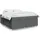 vidaXL Boxspringbett 180 x 200 cm Dunkelgrau