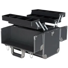 HMF Alu Werkzeugkoffer leer 36,5 x 35 x 22 cm Schwarz